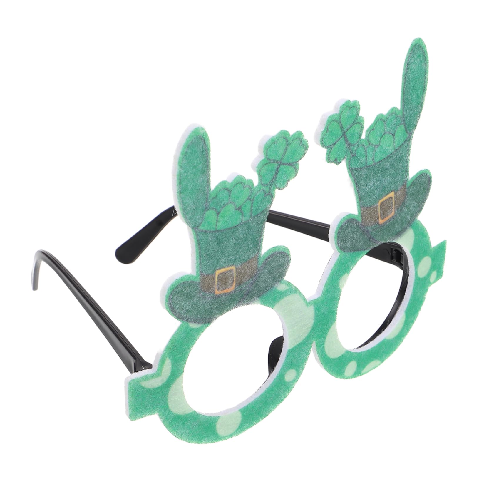 WOFASHPURET Irish Festival Glasses St Patricks Day Costumes Shamrock Hat Party Photo Props for St. Patricks Day Green