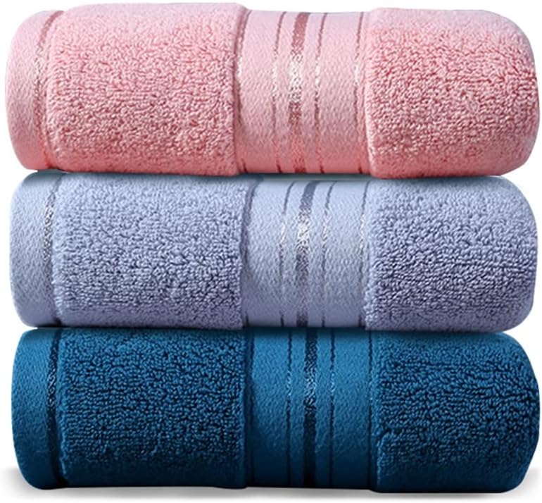 Towel Cotton wash face Household Water Absorption Soft Hotel Wipe Hair Men and Women Couples Adult Thick 4 Sets(A 3PS)