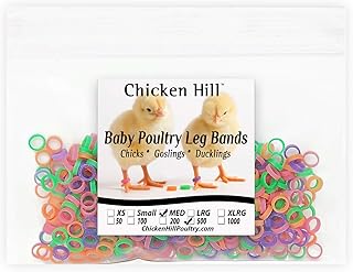 Baby Poultry Leg Bands 1/4" Medium Chick (500)