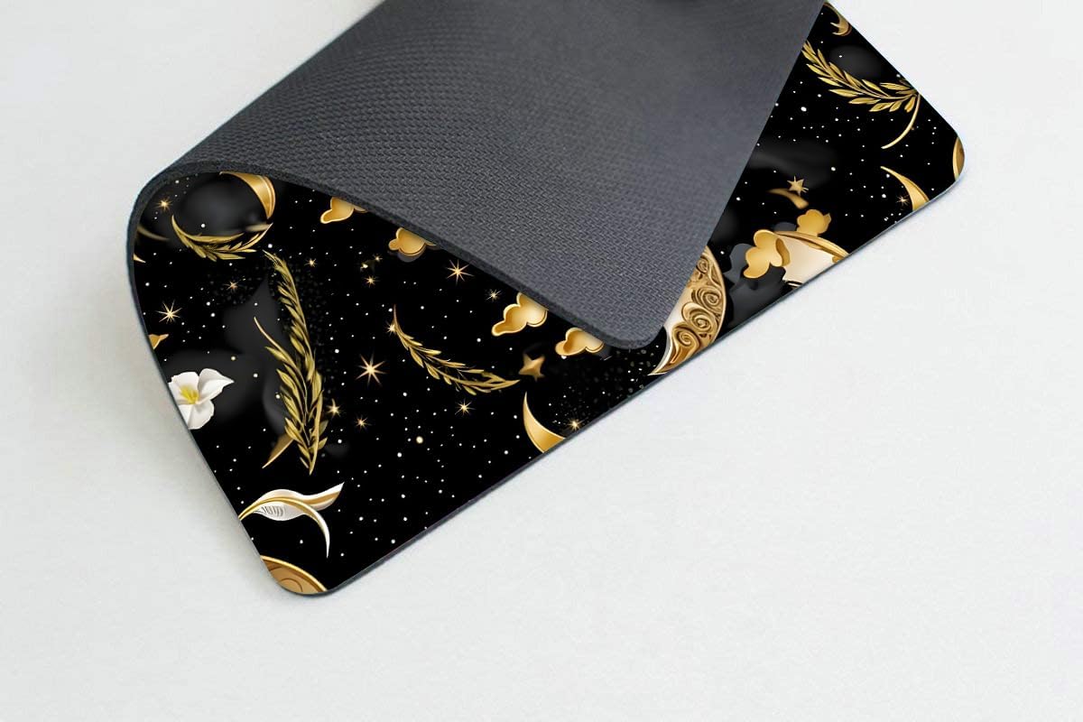 Tarot Design Moon and Stars Mouse pad Customized Mousepad Non-Slip Rubber Base Mouse Pads for Computers Laptop Office Desk Accessories Mouse pad image 3