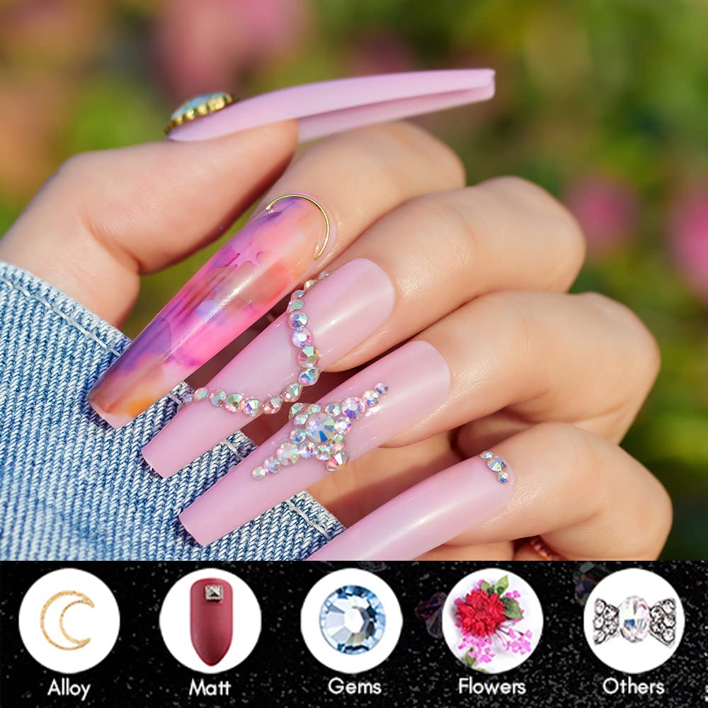 Amazon.com: Makartt Nail Rhinestone Glue Gel 1.06oz Bundle with Acrylic Nail  Powder, 2 in 1 Dip Acrylic Powder, 1Oz. Pink Gogh Nail Dip Powder : Beauty  & Personal Care