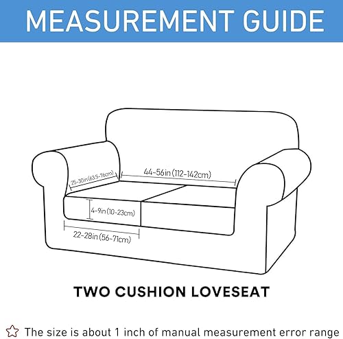 Miniatura 5 de hyha Fundas de cojín para sofá, fundas de cojín de repuesto elásticas para sofá y silla, celosía de diamante, tela jacquard gruesa, fundas de