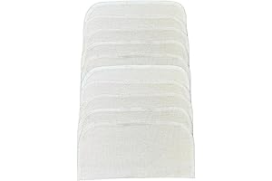 2 Ply Organic Flannel Cotton Washable Baby Wipes 10-Pack