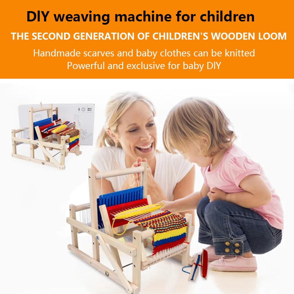 Kit de métier à Tisser pour Adultes débutants, Machine à Tisser à la Main, Multi-Artisanat en Bois, Grand métier à Tisser à Tricoter, Ensemble tissé tricoté à la Main