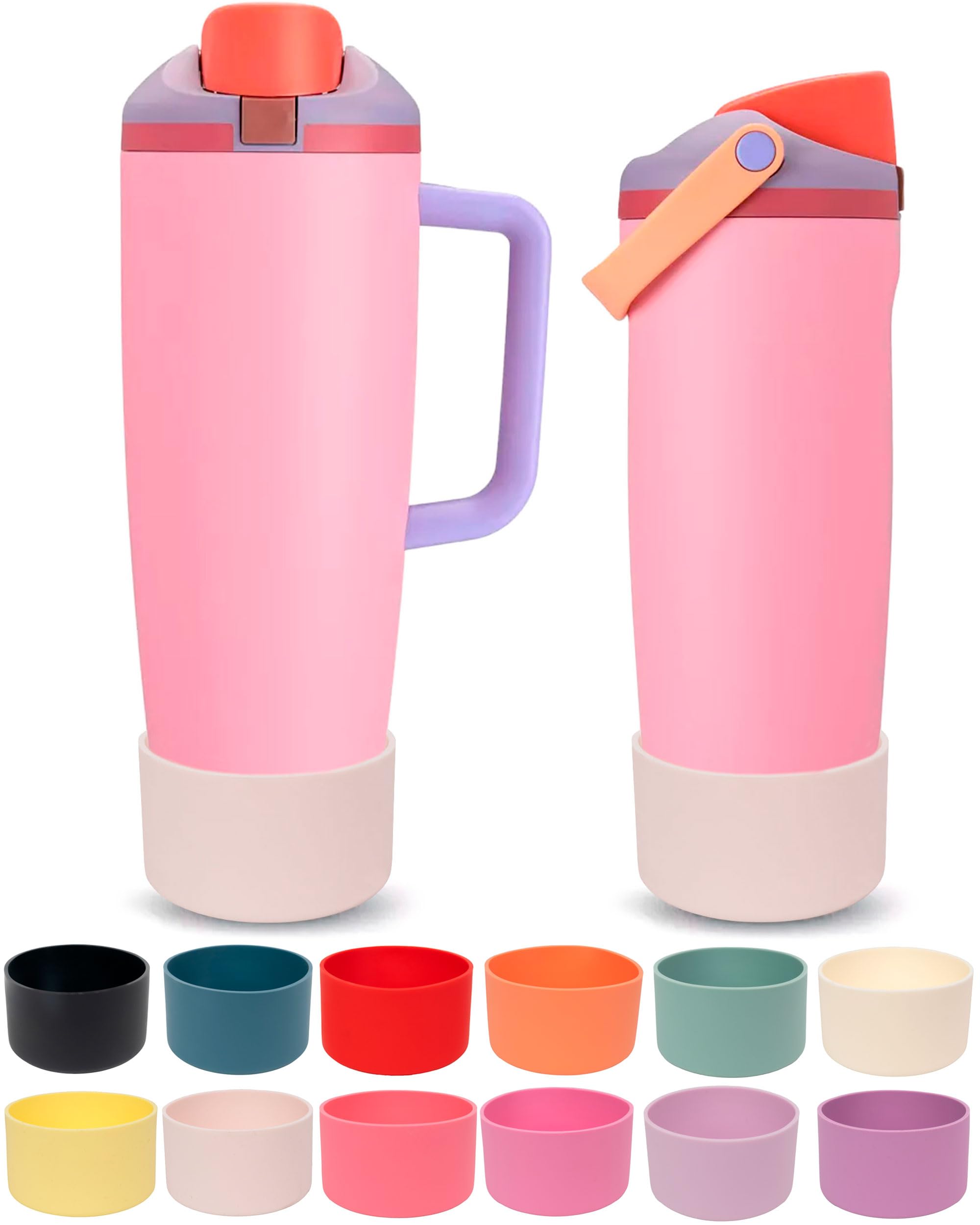 Kaitiaki Silicone Boot for Owala 30oz & 40oz FreeSip Sway Bottles & Tumblers - Non-Slip, Scratch-Resistant, Stability Enhancer, Available in 12 Colors