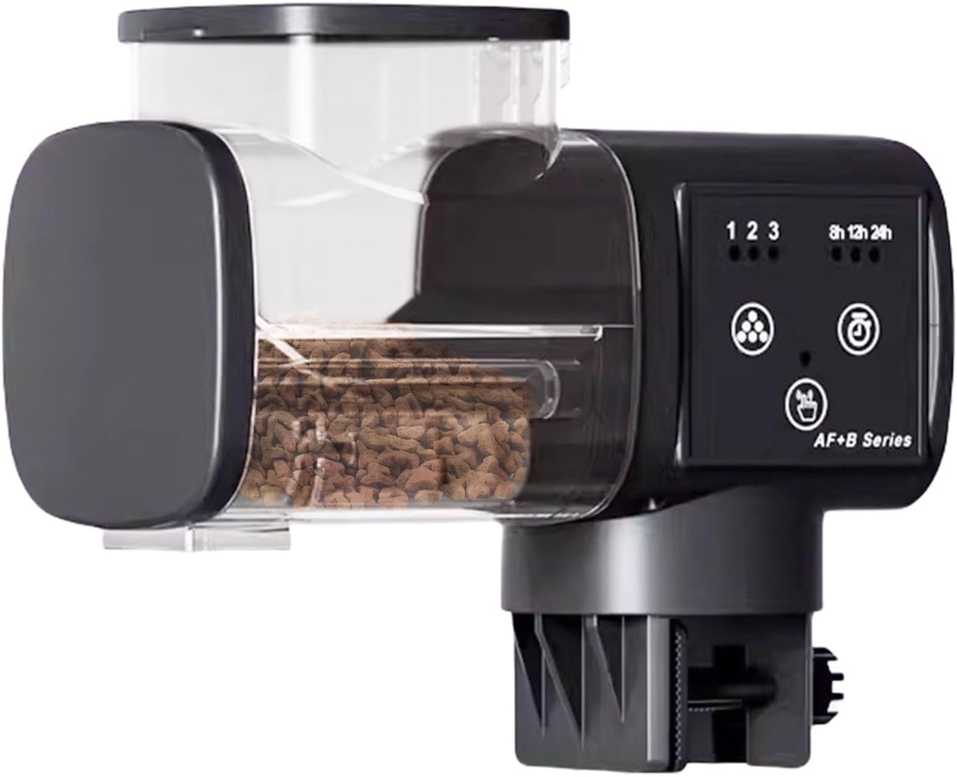 Automatic Fish Feeder - Rechargeable Waterproof Dispenser, Programmable Feeding, Compact Easy Install Design | Fish Tank Feeder for Aquarium Pond Turtle Vegetable Feeding Vacation Use