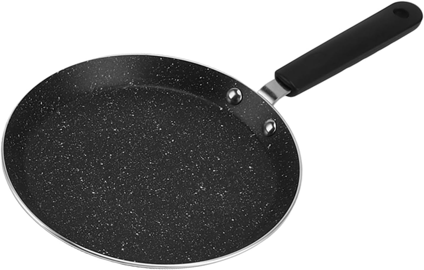 Jeanoko Pancake Maker Pan, Portable Aluminum Alloy Crepe Cooking Pan Round Shape for Fried Eggs Nonstick Granite Omelette Skillet(6in) - Image 6