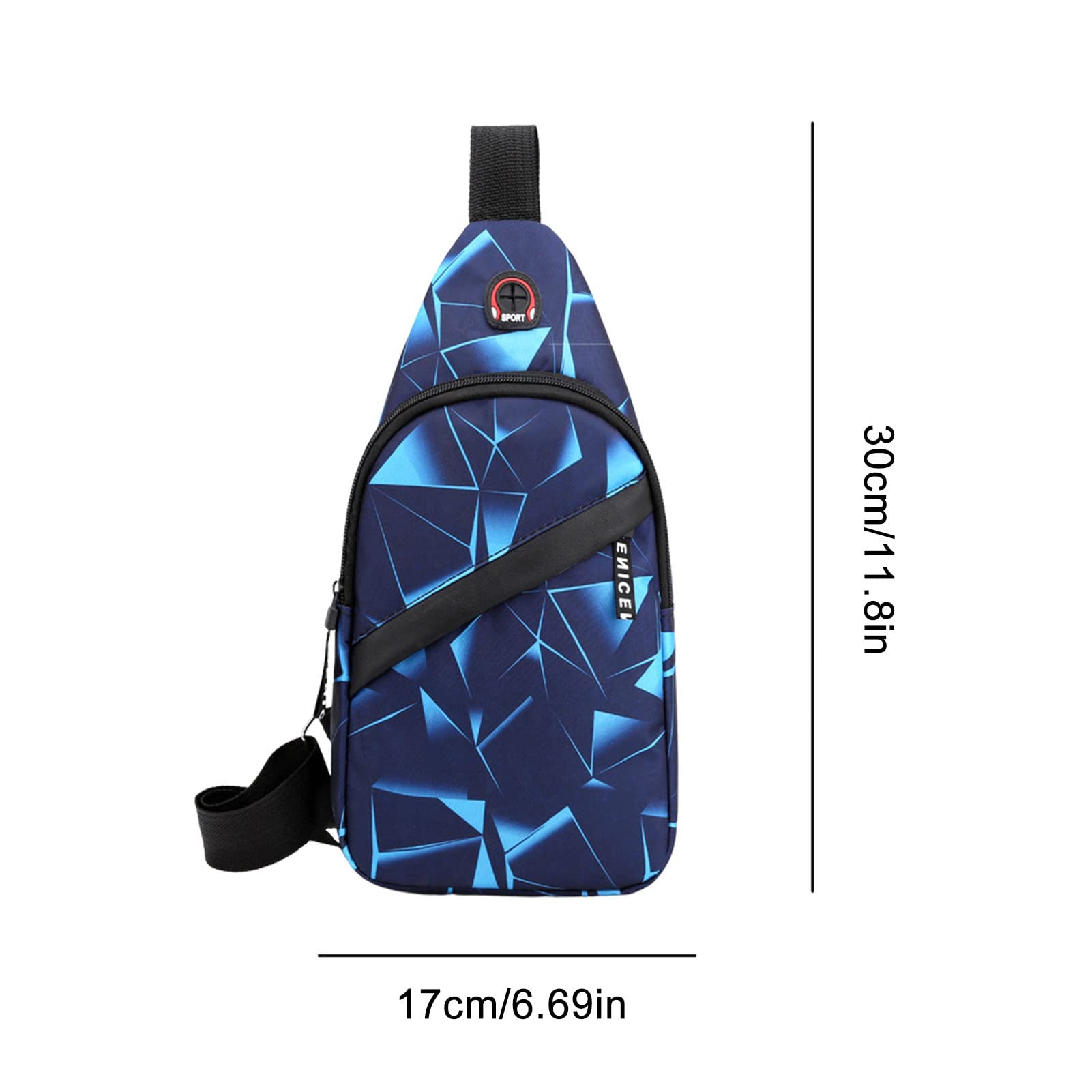 Sling Bag Crossbody Rucksack – Leichter Brustrucksack, 19x9x39 Cm | Wasserdicht, Verstellbar, Für Damen & Herren