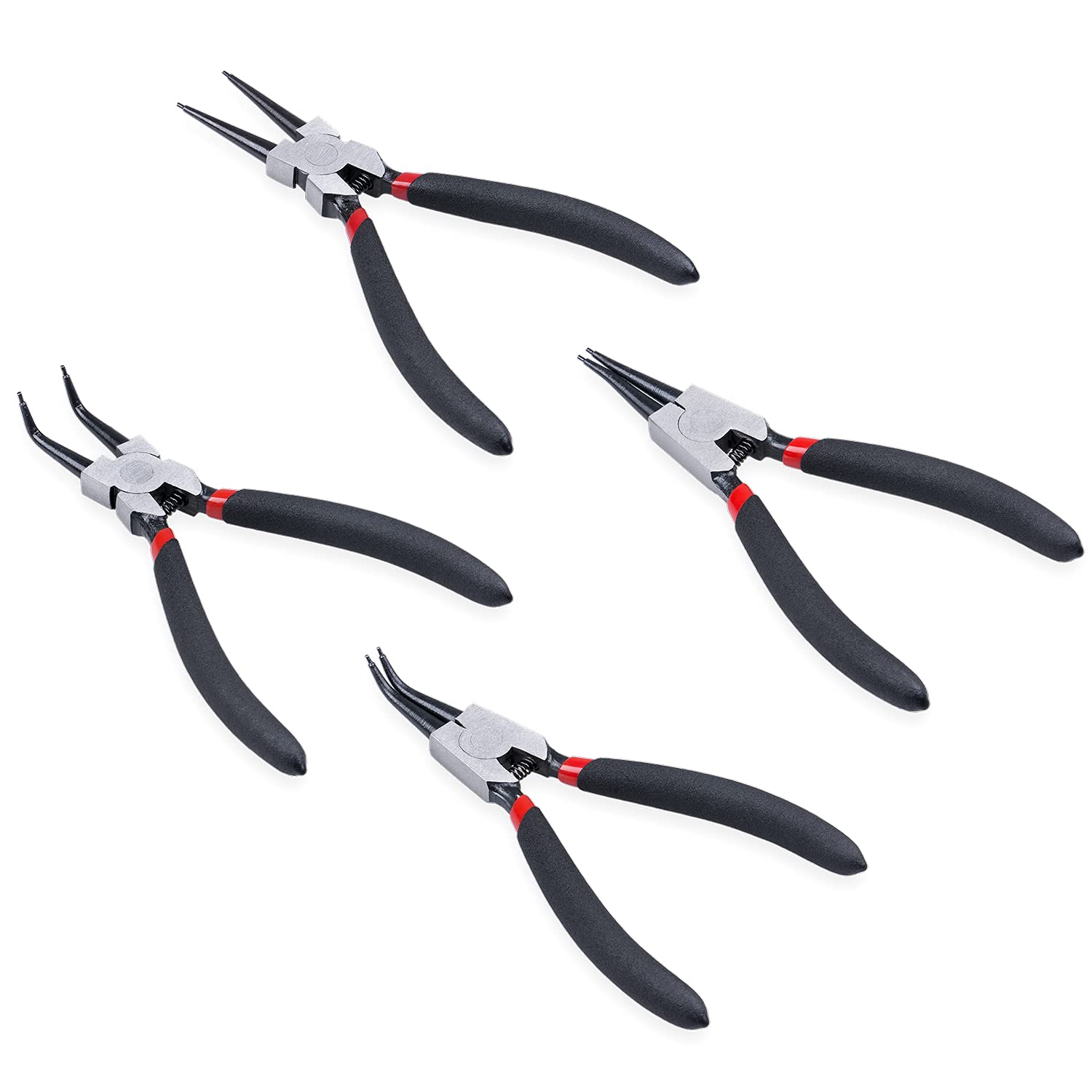 Buy 4Piece Heavy Duty Snap Ring Pliers Set, CrV Steel Include