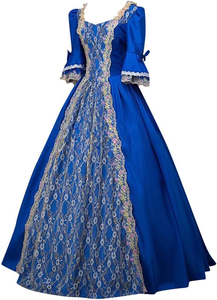 Regency Dresses for Women Victorian Dress Temperament Palace Evening Dress 18th Maiden Horn Sleeve Costume
