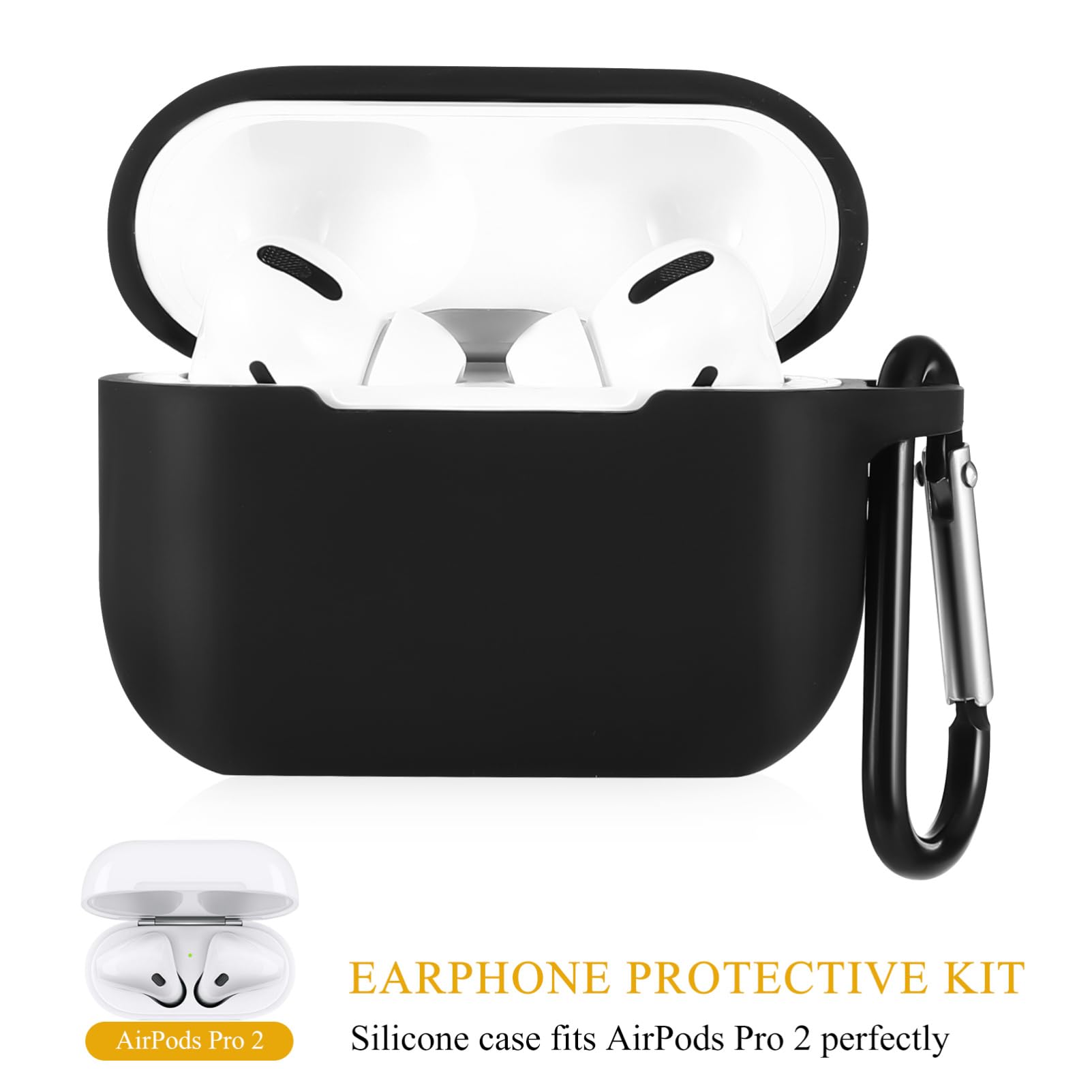 OSALADI 4piezas Funda De Silicona para Auriculares Cadena Antipérdida Kit Protector Compatible Pro Accesorio Práctico y Delicado para Uso Diario