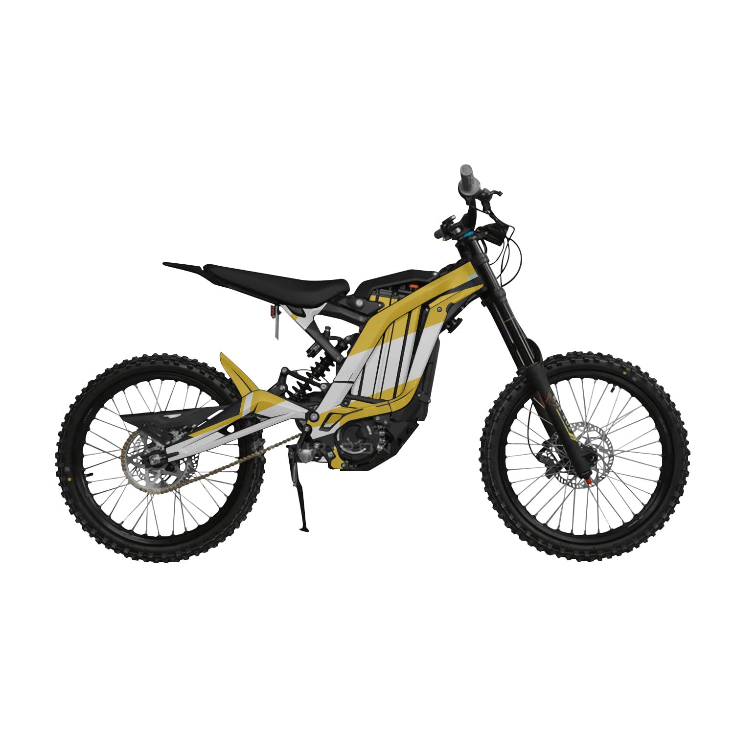 Surron Light Bee Graphics Kit Wrap - Yellow Tear - Sur-Ron Skin - Premium 3M Vinyl Protective Wrap Decal Cover - Easy to Apply | Crafted in The USA by MightySkins