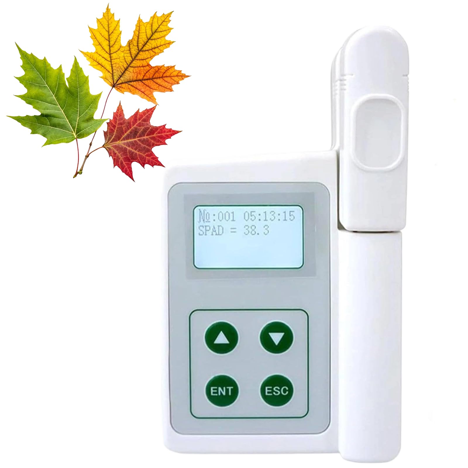 Xjleftonomie Chlorophyll Meter For Plant Health Monitoring, Testable Chlorophyll Content, Chlorophyll Range 0.0-99.9 Spad, For Farming, Gardening, Environmental Research ChlorophyllAnalyzer
