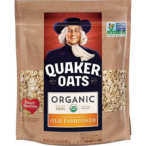 Image of Quaker Organic Old Fashioned Oats, Non-GMO Project Verified, 24 Ounce, Resealable Bag