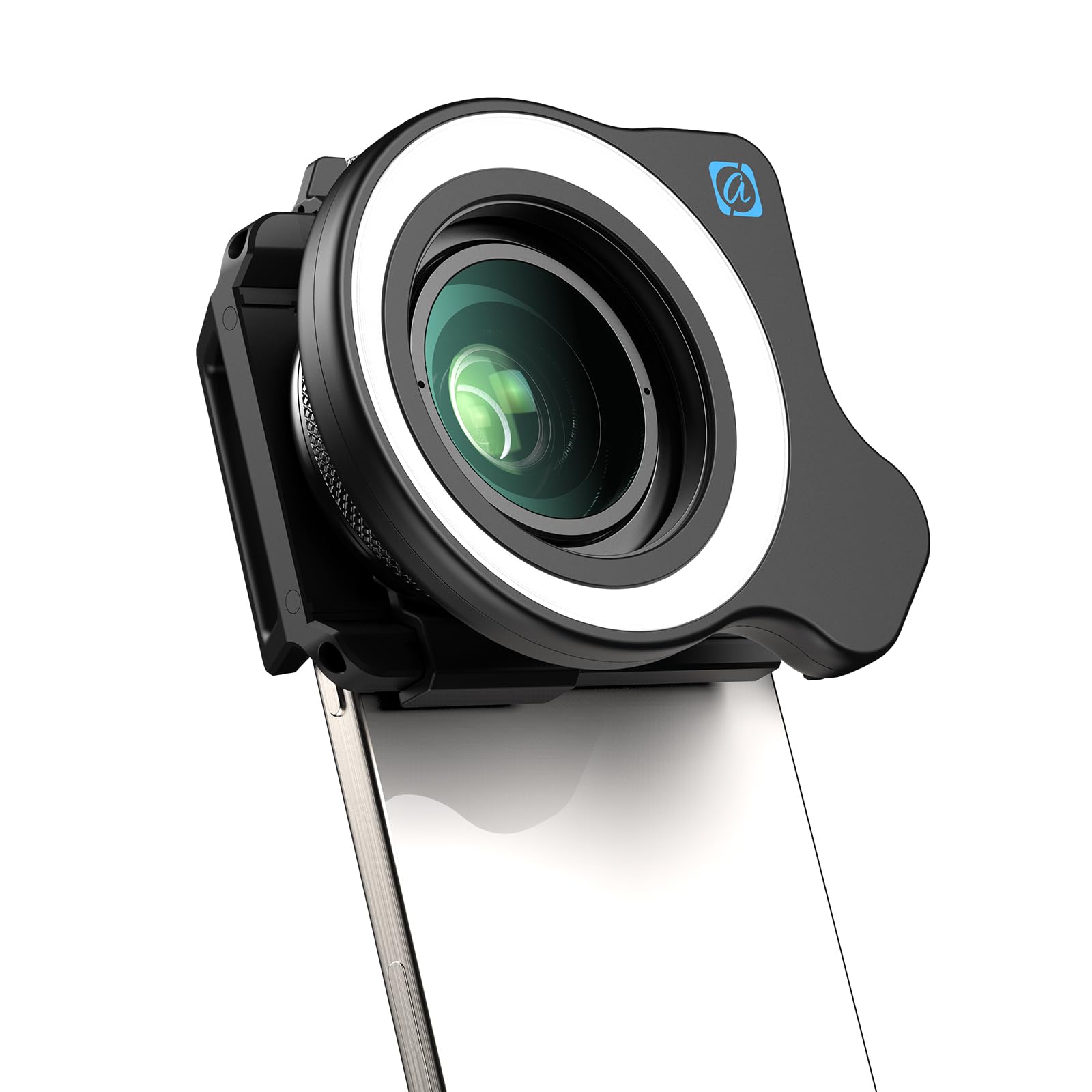 Objectif Macro APEXEL 10-20X pour iPhone et téléphones Android Kit d'objectif Photo HD avec Pince Universelle et lumière d'appoint Capturez des Gros Plans de Natures mortes, Insectes, Plantes, Bijoux