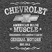 Tee Luv Men's Faded Chevrolet T-Shirt - American Made Muscle Chevy Shirt, Onyx Snow Heather, XL