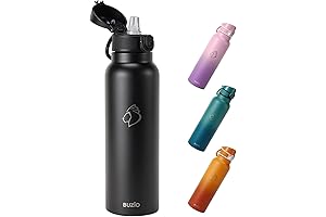 Reyleo 32oz Insulated Water Bottle with Straw Lid