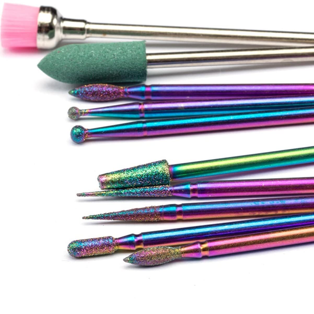 minkissy 3juegos Brocas De Acero Tungsteno Para Uñas Herramientas Profesionales De Manicura Afiladores Para Cuidado y Pulido De Uñas Compatible Máquinas De Limado Eléctricas