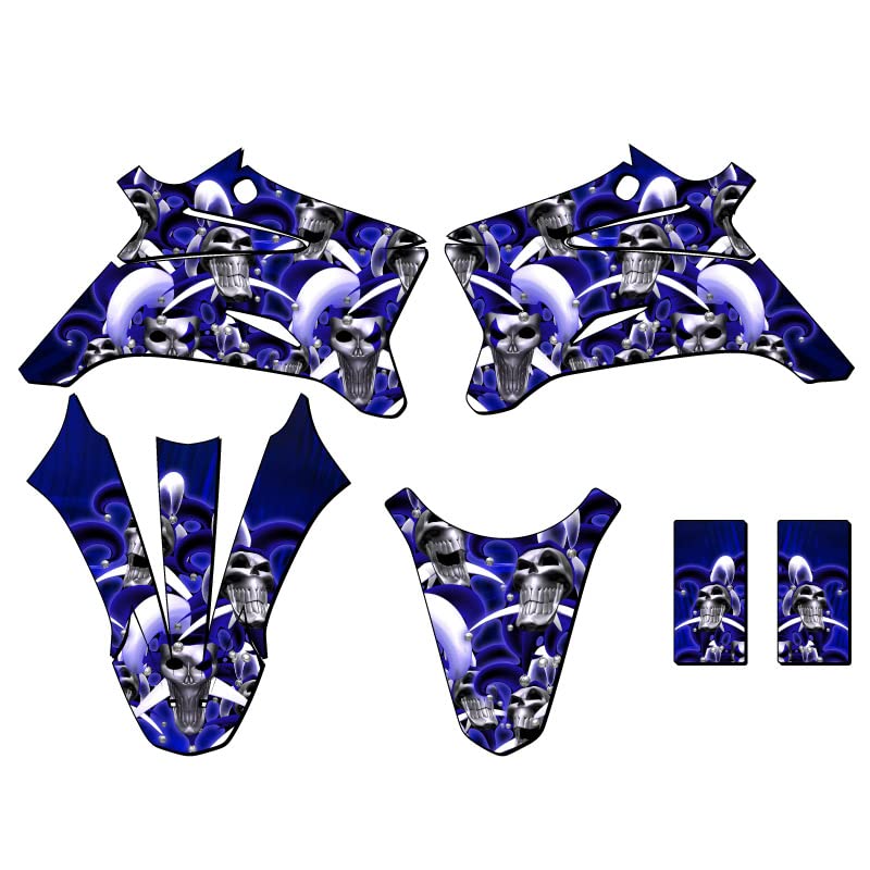 2008-2022 TTR 110 Jester Blue Senge Graphics Base Kit Compatible with Yamaha