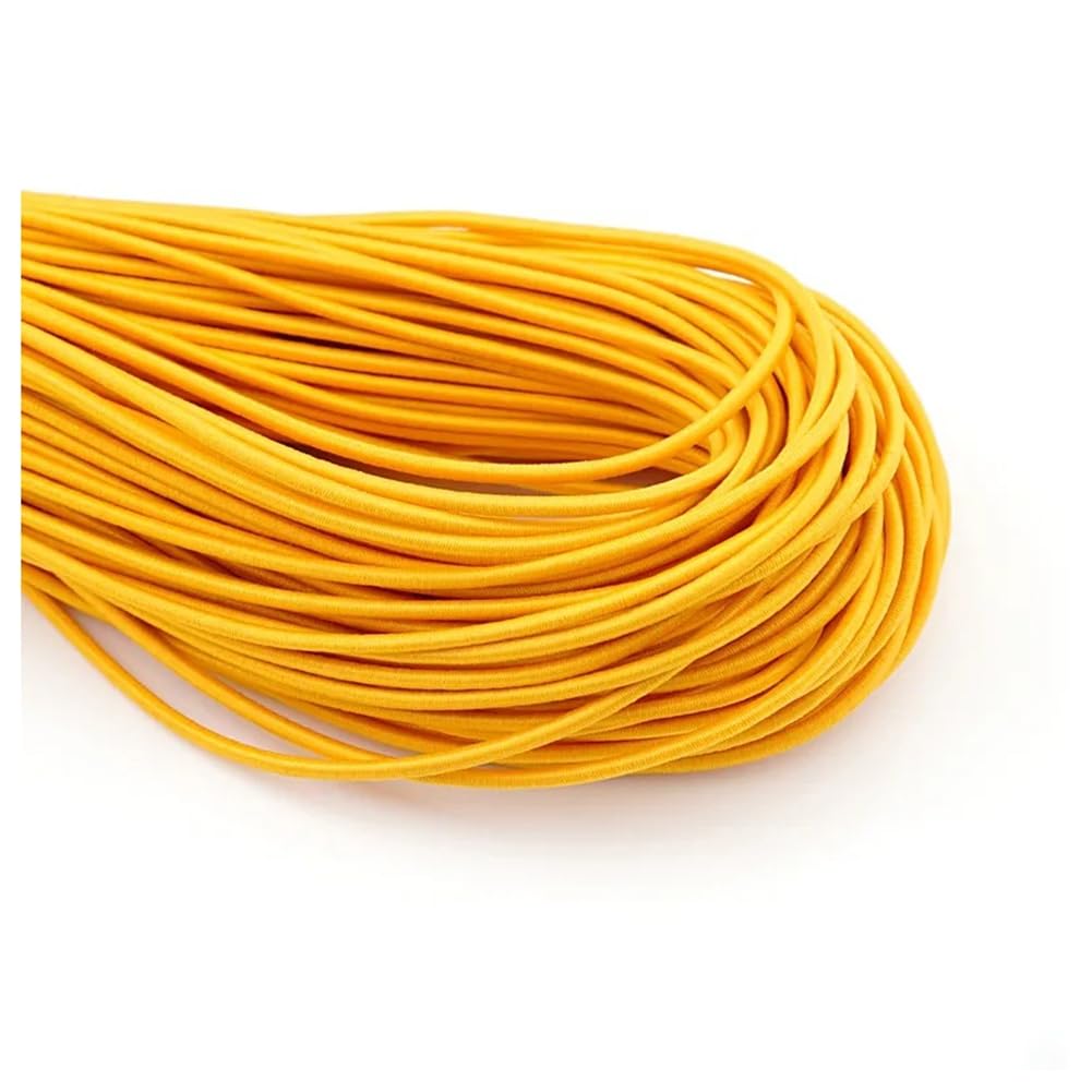 Gummiband Elastische Schnur für Armbänder Elastischer Faden Zum Basteln Bunte Elastisches Band Gummischnur Bastelschnur für Handwerk Armband Halskette Schmuckherstellung Orange*2 mm 100m