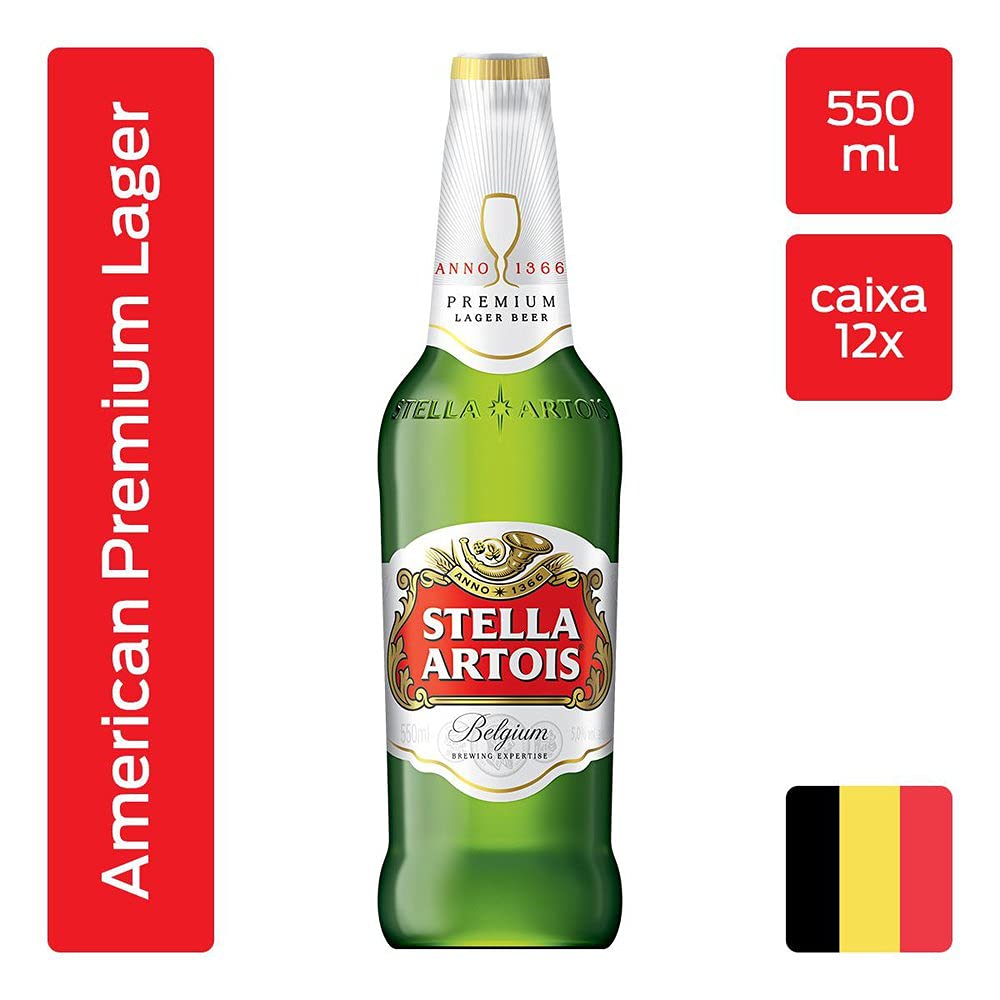 Cerveja Stella Artois, Puro Malte, 550ml, Garrafa | Amazon.com.br