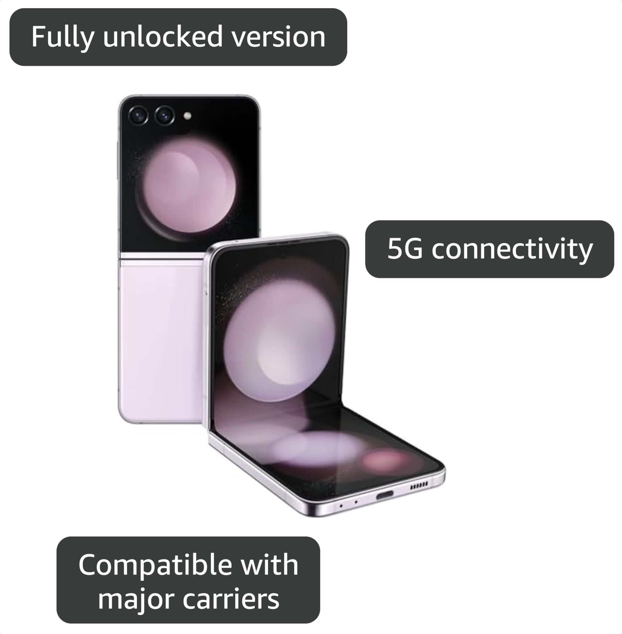 Amazon.com: Samsung Galaxy Z Flip 5 5G, US Version, 512GB