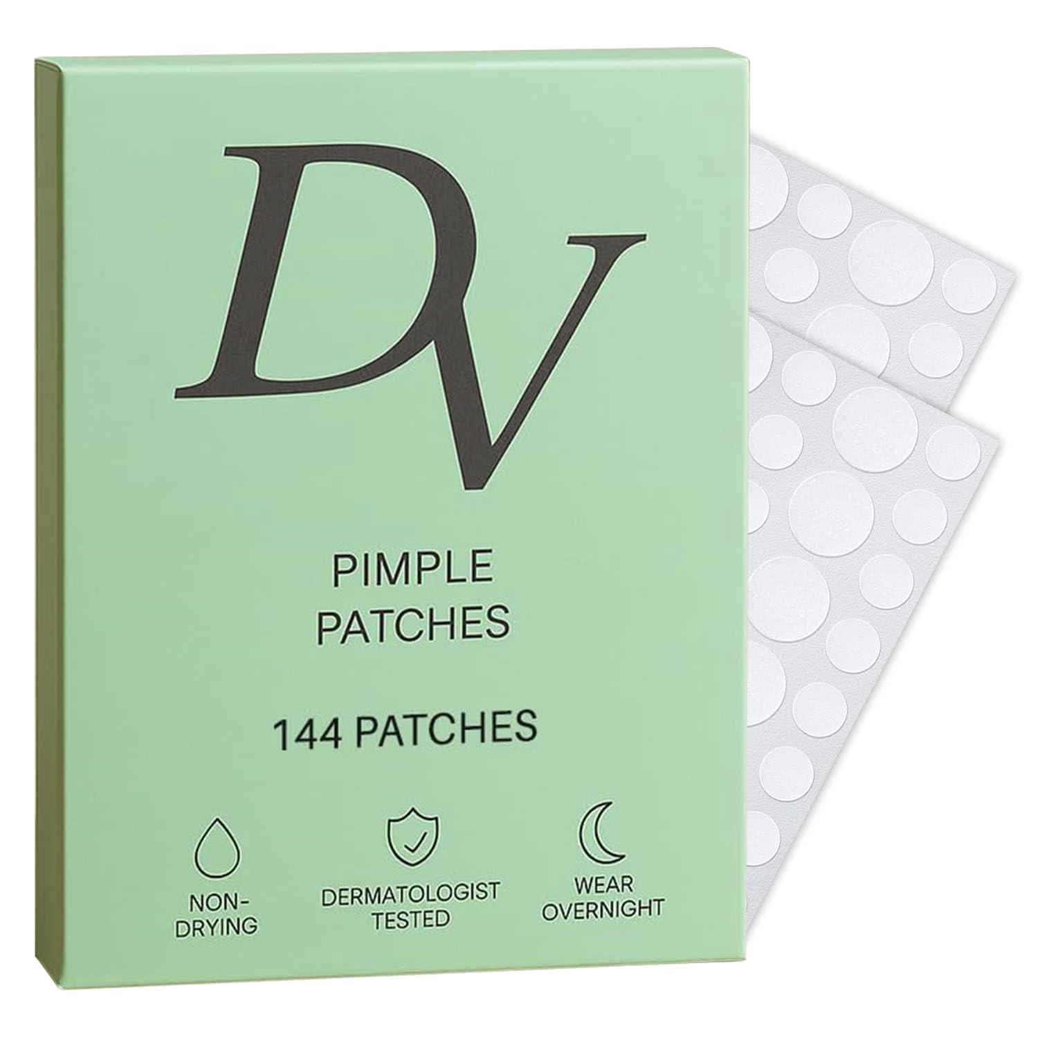 Dot Vana Hydrocolloid Pimple Patches, Spot Treatment Stickers for Face, Fast-Acting, Invisible, Vegan & Cruelty-Free
