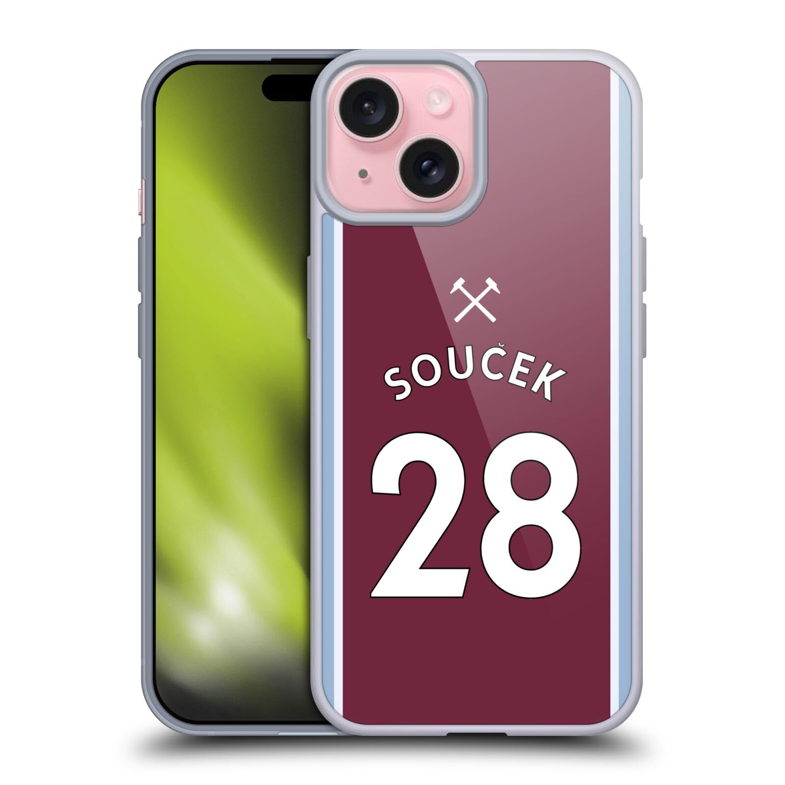 Funda para iPhone 15 West Ham Ideal para Ver Partidos de Fútbol 7
