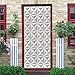 N / A 3D Blanc Espace Porte Papier Peint Moderne décor à la Maison Porte Autocollant peler et Coller Affiche Cuisine Chambre décoration Murale A13 86x200 cm