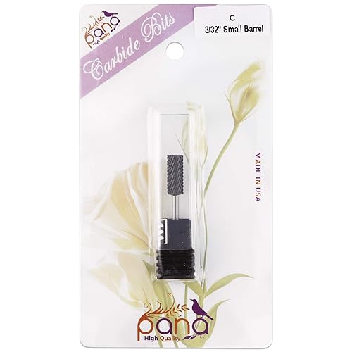 Miniatura 3 de USA PANA - Broca de carburo profesional de 332 pulgadas, punta plana de carburo de barril pequeño, grano grueso 5 veces a grano extra fino, oro,