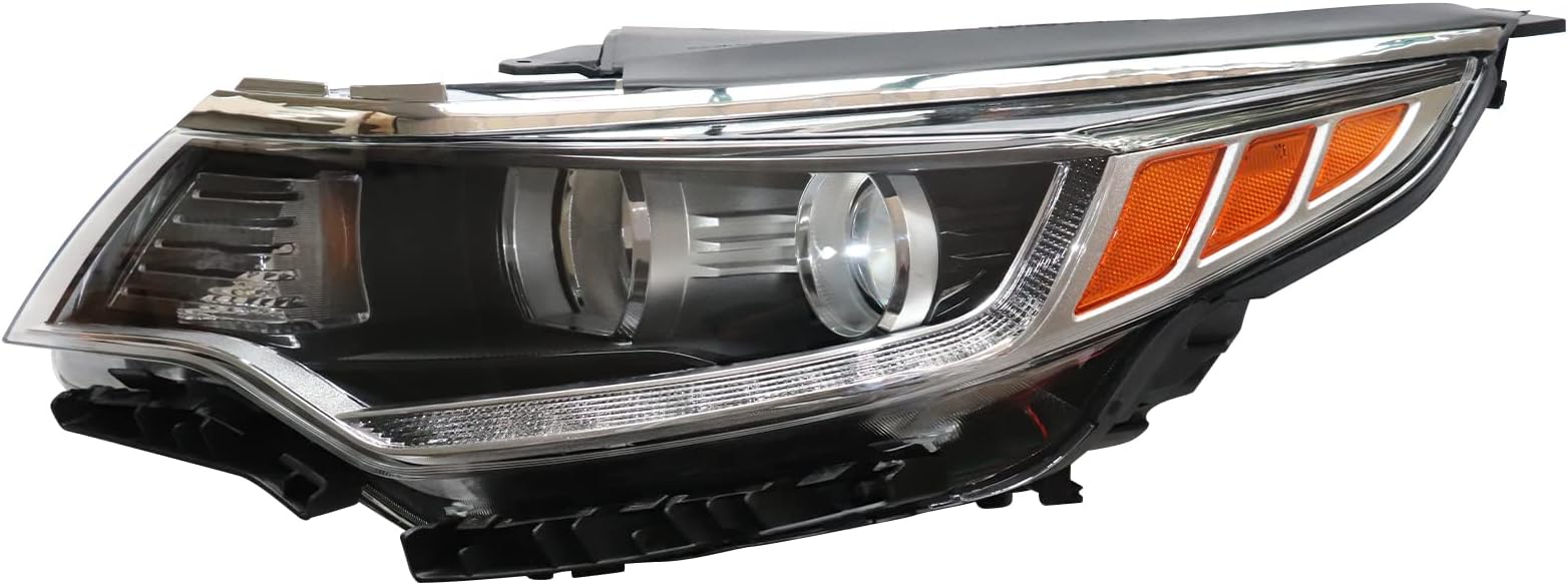 Headlight for 2016 2017 2018 Kia Optima, Projector Headlights Assembly, Headlight Replacement Headlamp Headlights Set - Passenger And Driver Side Direct-Fit Replacement (Left Driver Side)