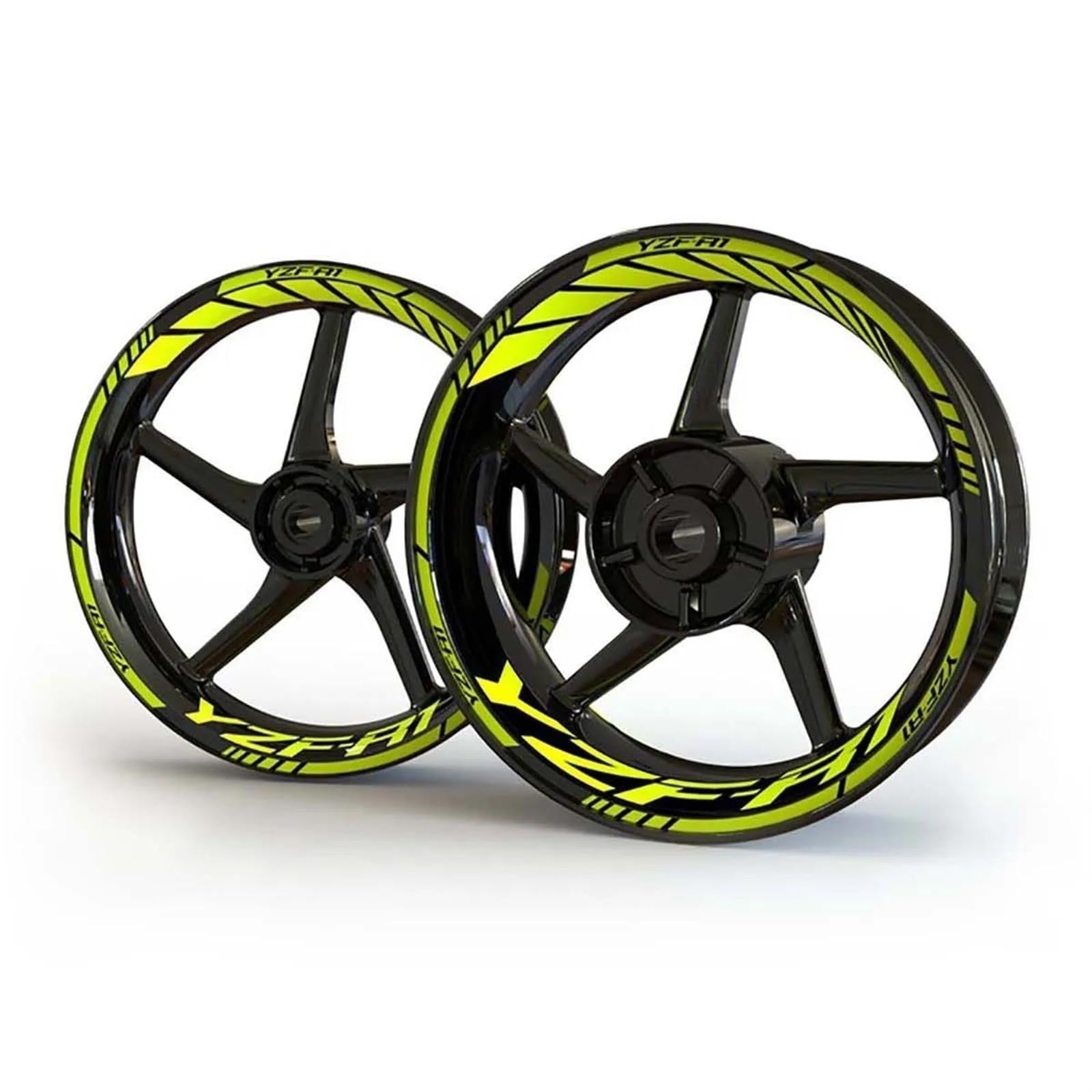 Motorcycle Racing Equipment Accessories Wheel Tire Rim Adhesive Reflective Decal Sticker for Yamaha YZF R1 Decorative(Color13)