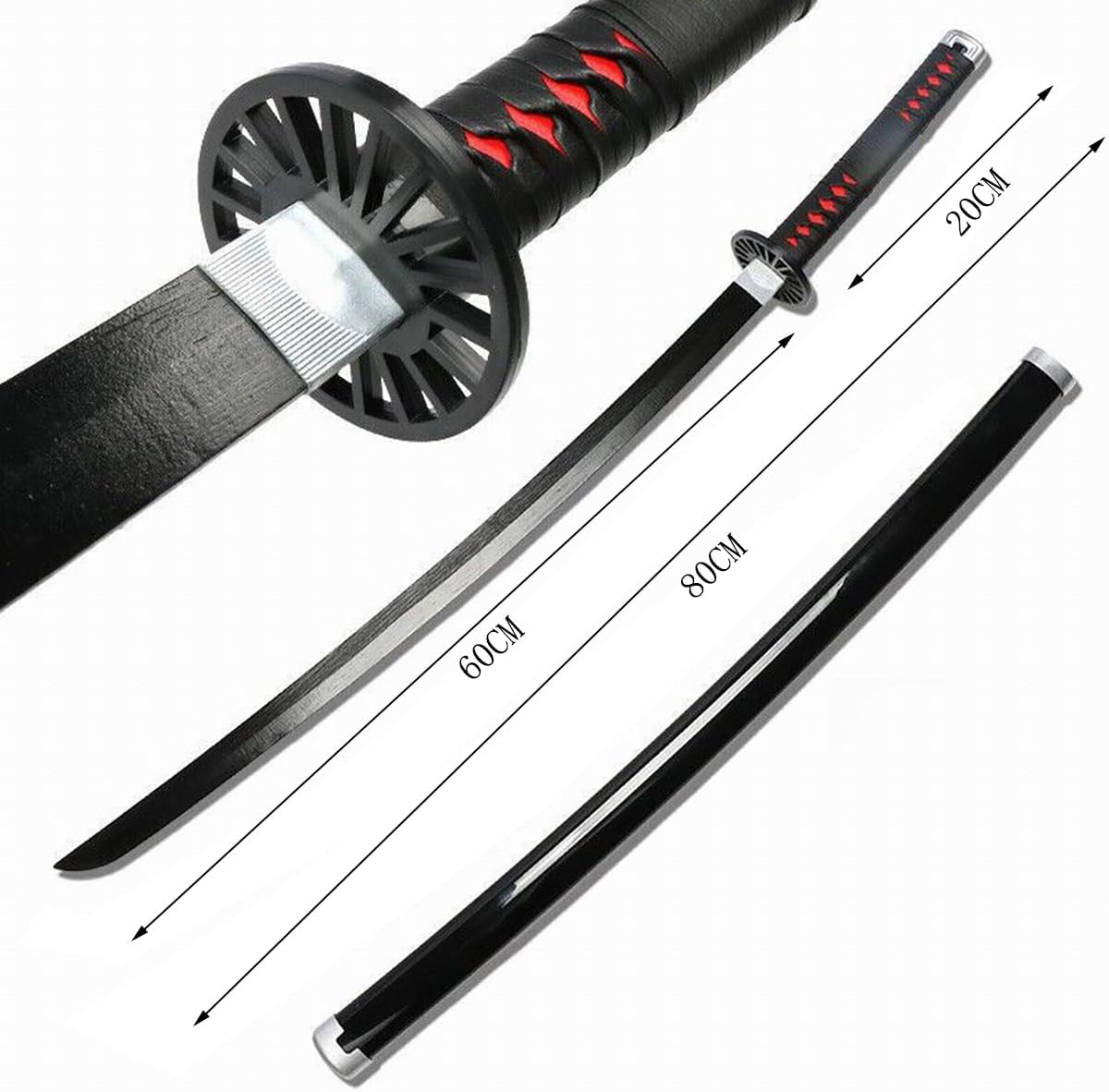 Cosplay Costume Anime Costume Kimono Hallowee Cloak Robe Sword Slippers Wig Set - Image 6