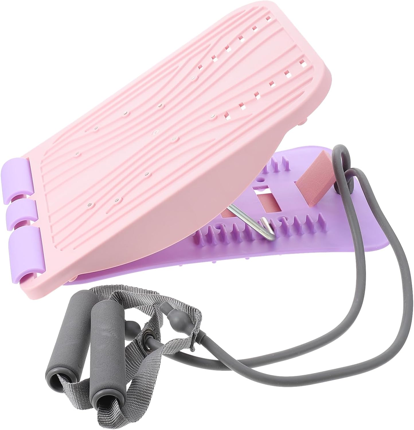 Mikikit 1Set Adjustable Fitness Calf with Textured Non-slip Surface Lightweight Plastic Stretching Tool for Blood Circulation and Muscle Relief