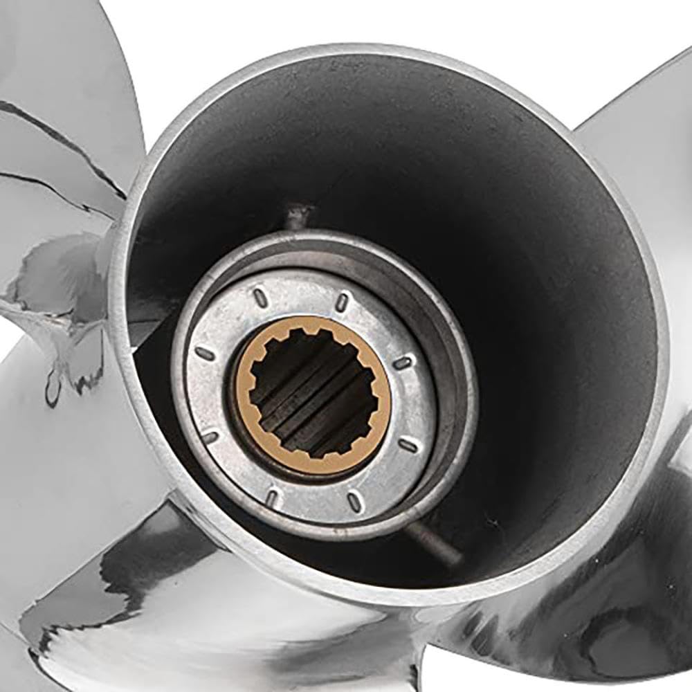 Elice della Barca 11 1/8x13 per elabora in Acciaio Inossidabile da 40 CV 3 13 Denti RH 69W 45945 00 El 11 125x13 per Modelli di Motore compatibili