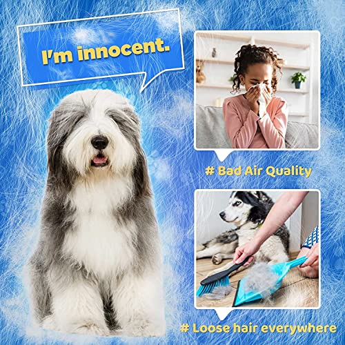 Pet Grooming Glove, Gentle Pet Grooming Glove, Efficient Pet Hair Remover Glove, Deshedding Glove, Massage Mitt with Enhanced Five Finger Design, For Dogs & Cats with Long/Short... - Image 7