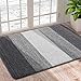 Hund und günstig Kaufen-Homaxy Schmutzfangmatte Innen, rutschfeste Fußmatte, Maschinenwaschbare Robust Fussmatte Saugstarke Türmatte für Hund, Eingang, Haustür (50 x 80 cm, Grau)