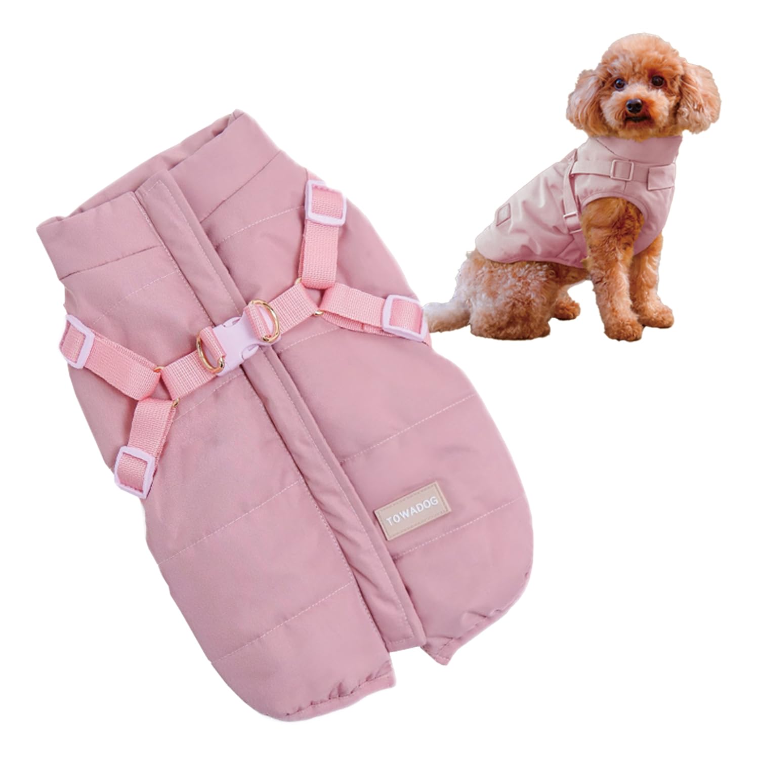 Amazon | TOWADOG【ハーネス一体型で着脱簡単】 犬 服 ハーネス ドッグ