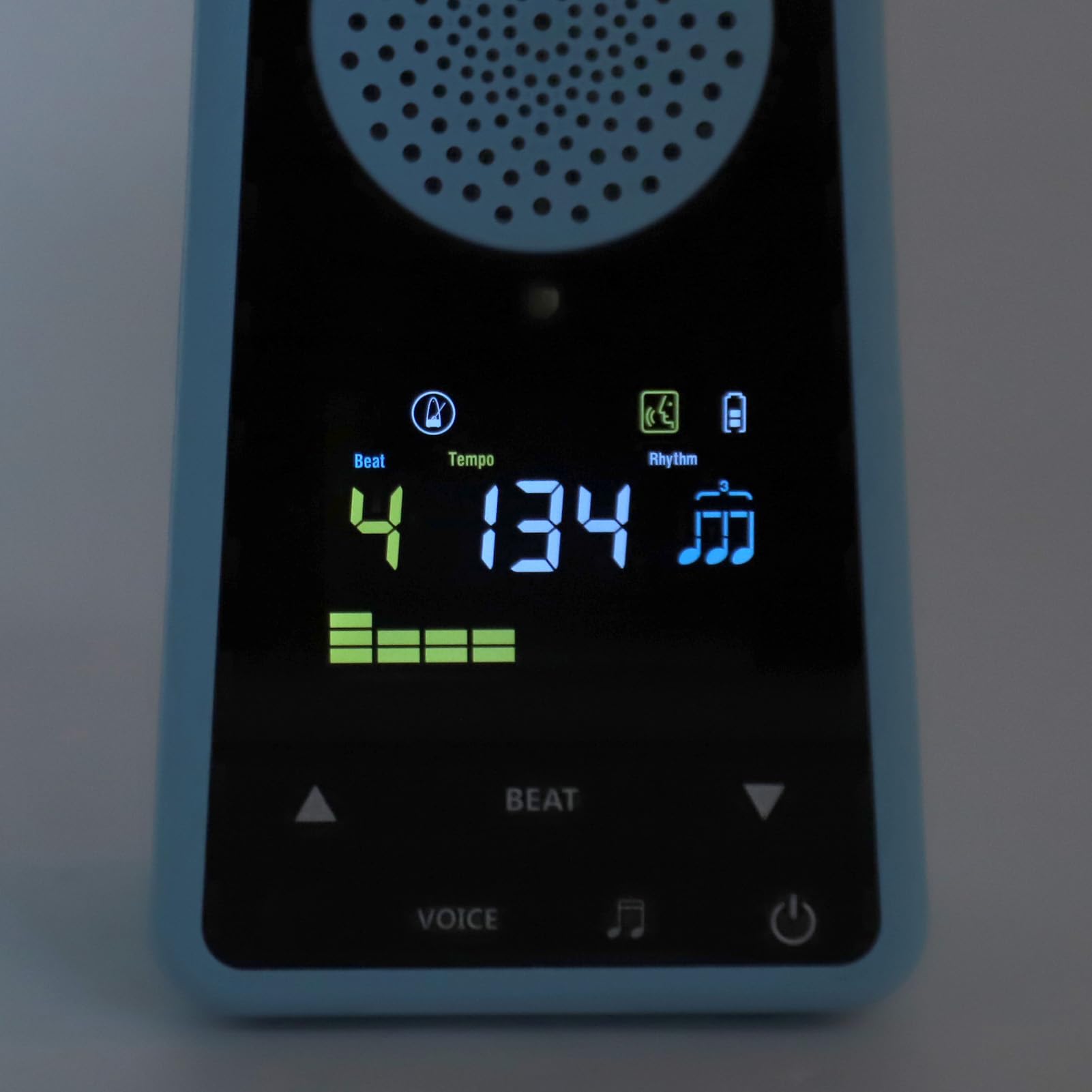 Focket Metrónomo Digital, Metrónomo Electrónico con Pantalla a Color Recargable 2 en 1, Ajuste de Ritmo y Tempo, Batería de 1300 MAh, Metrónomo con Altavoz Bluetooth para Ukelele,