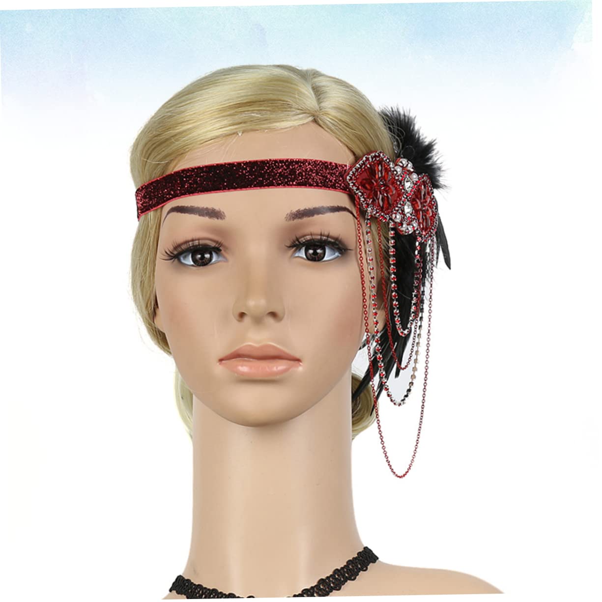 minkissy 3piezas Diadema De Cadena Borlas Para Mujeres Accesorios Elegantes Para Fiesta Bailes y Ocasiones Especiales Tocado Ligero y Cómodo Para Novias y Fotografía
