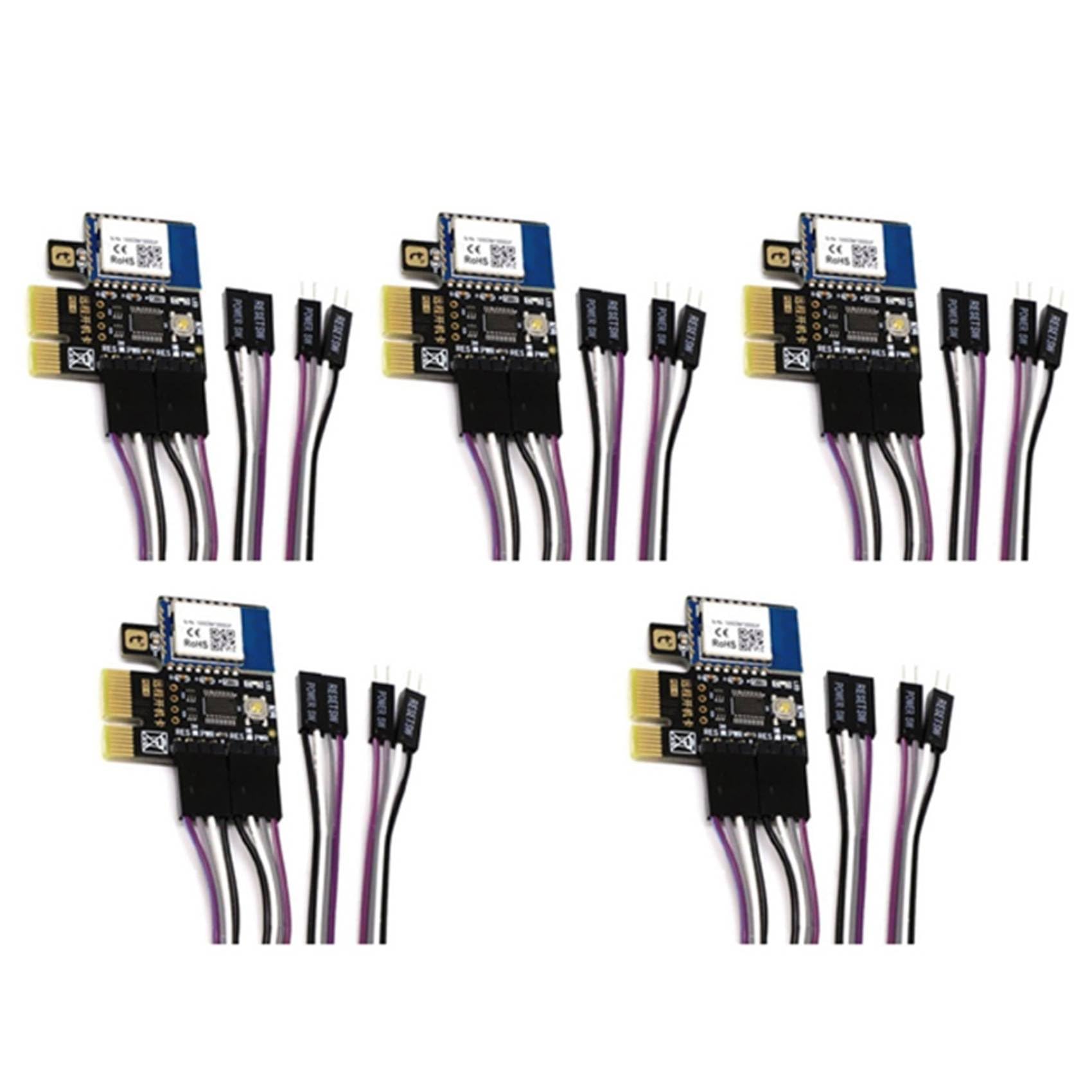 5 pezzi A3 Tuya WiFi PC Interruttore di alimentazione Computer Desktop Avvio remoto Scheda di Avvio Telelavoro Pice Mini Scheda APP Telecomando
