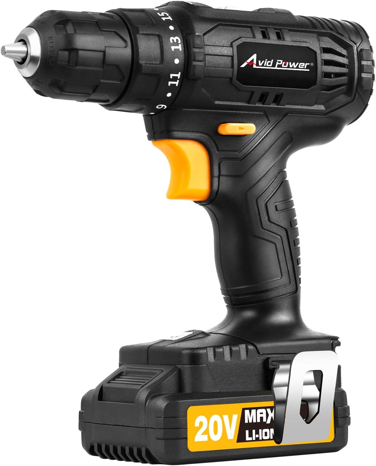 AVID POWER 20V Cordless Drill Set 320 In-lbs Torque Power Drill/Driver Kit with 2 Variable Speed, 3/8'' Keyless Chuck