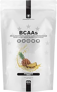 Canadian Protein Instantized Pineapple Flavoured BCAA Powder | 90 Servings | 5 grams of BCAA Amino Acids, Pre Workout and Post Workout Drink for Muscle Building and Endurance