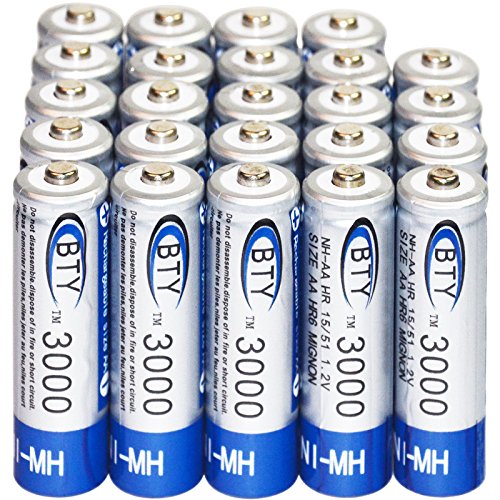 24x AA 3000mAh 1.2 V Ni-MH rechargeable battery BTY cell for MP3 RC