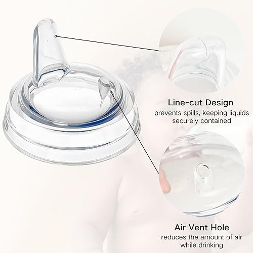 Miniatura 4 de Boquillas para sorber compatibles con botellas naturales Philips Avent, My Grippy Spout y Natural Trainer Sippy Cup, boquillas de repuesto de