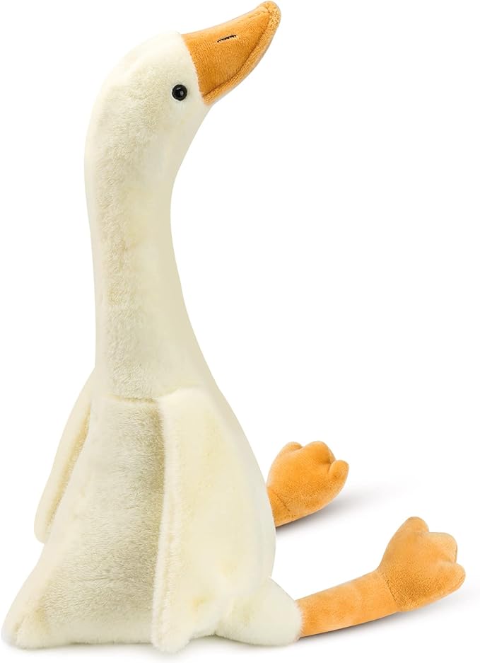14" Swan Stuffed Animal, Soft Smooth Goose Plush Stuff Toy