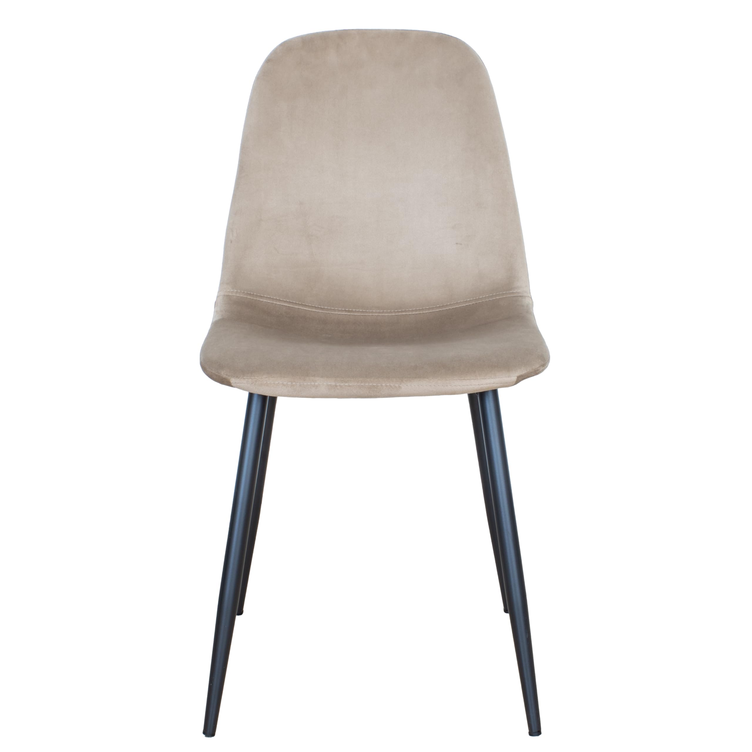 GARDENIA Sedia Cucina Soggiorno Moderna in Vellutino Becky Beige 1 Pezzo