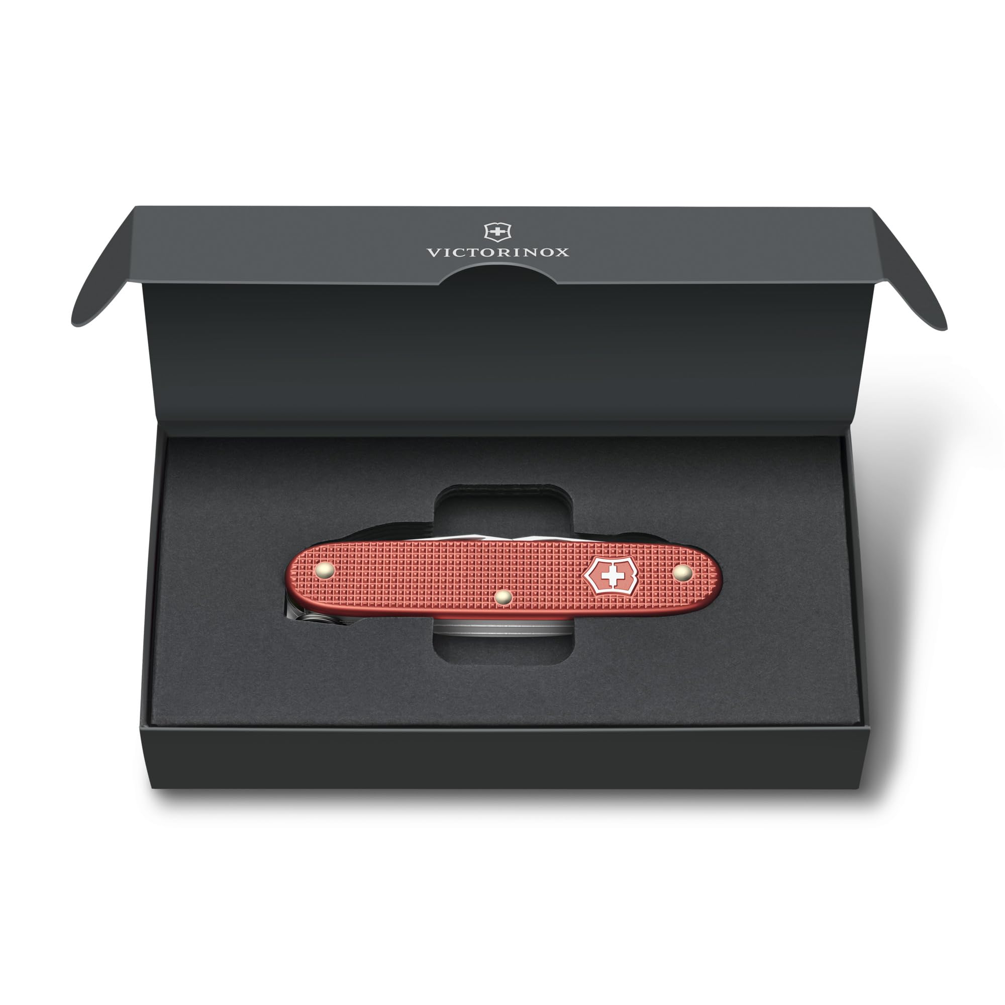 Victorinox coltellino svizzero Pioneer X Alox Limited Edition 2025, multitool, coltellino svizzero, 9 funzioni, lama, cacciavite, rosso