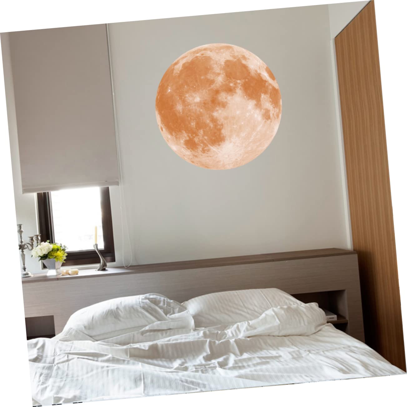 ifundom 3 Stücke Glow Dark Decke Aufkleber Für Schlafzimmer Mond Aufkleber Kinder
