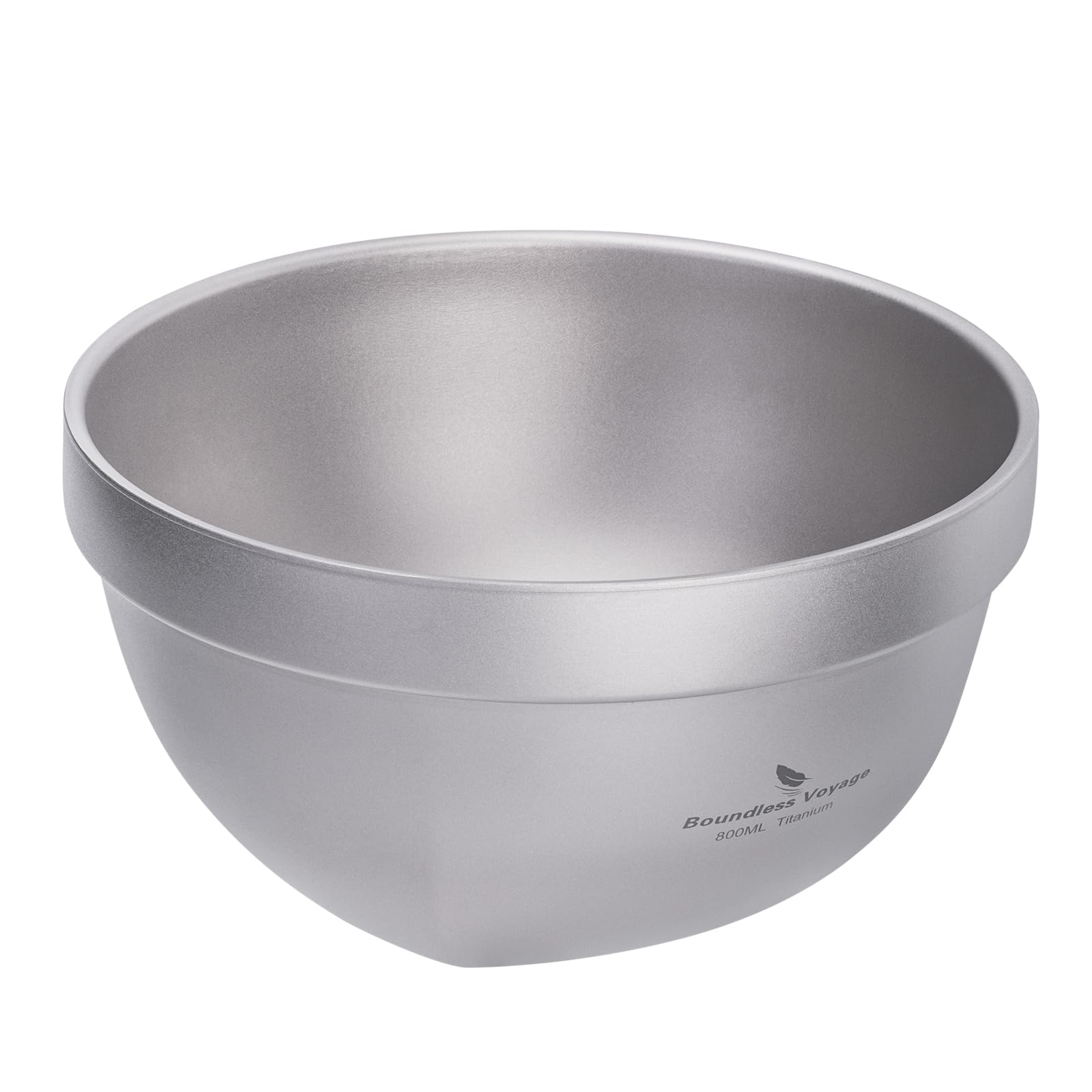 iBasingo 800 ml tytanowe miski na płatki owsiane żywność ryż zupa misa ultralekka przenośna zastawa outdoorowa kemping metalowa miska Ti1162T